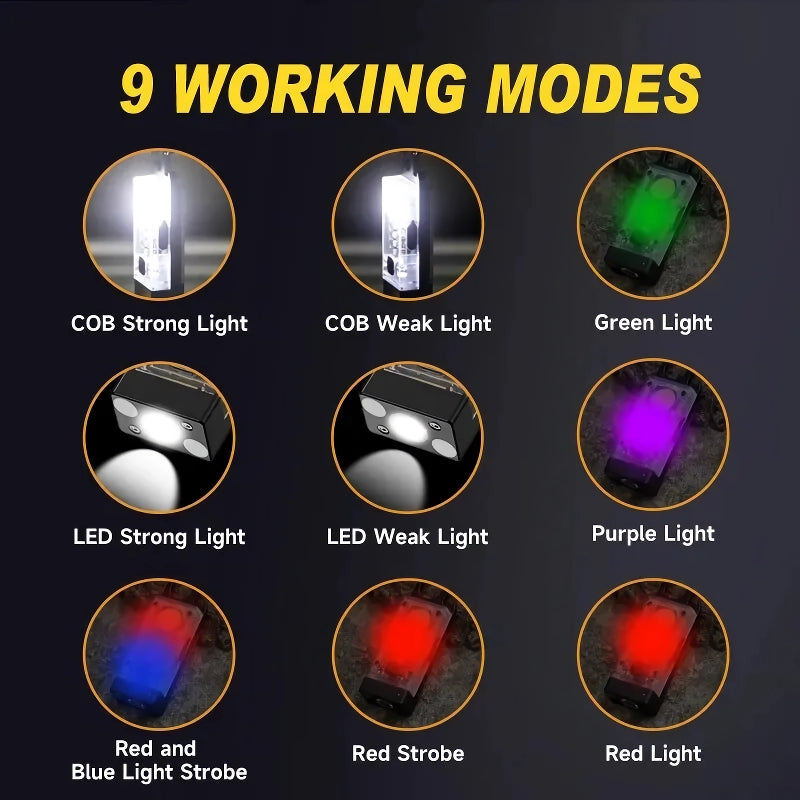 cob keychain work light, view 5 - MRSLM