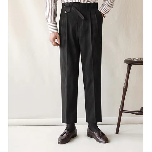 men's high waist slim fit pants, view 2 - MRSLM