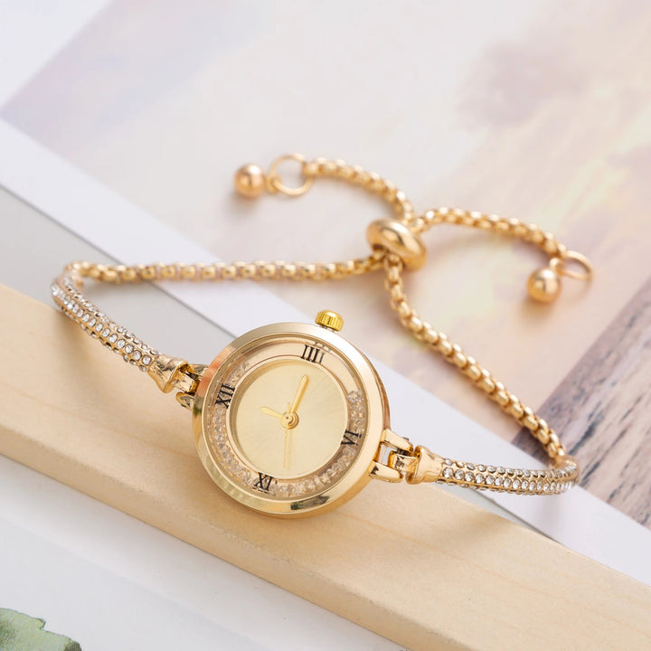 Luxury Fashion Quartz Women's Watch - Elegant Stainless Steel Wristwatch with Small Dial
