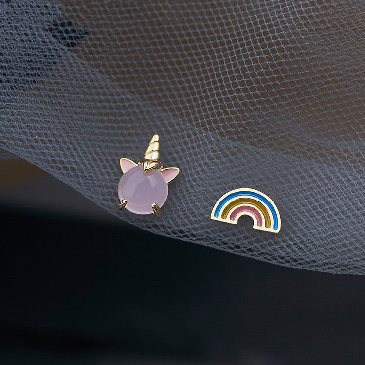 silver dinosaur stud earrings, view 2 - MRSLM