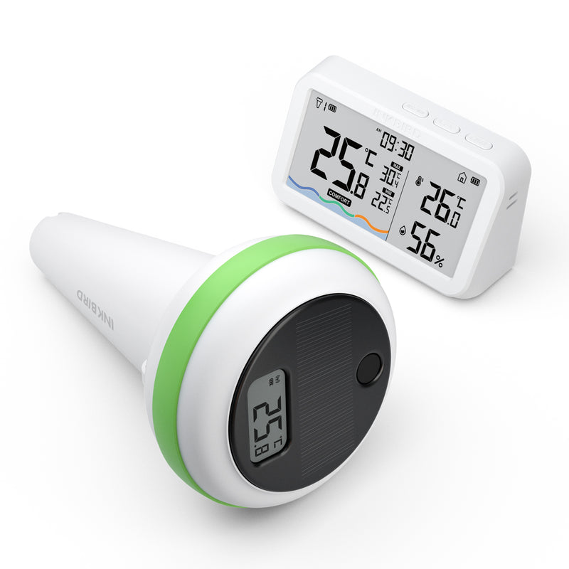 solar floating pool thermometer, view 2 - MRSLM
