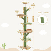 cactus cat tree floor to ceiling, view 3 - MRSLM