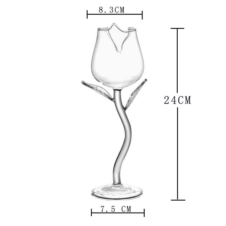 Household Rose Shaped Red Wine Glass Kitchen Gadgets