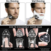 Electric face shaver for men, view 9 - MRSLM