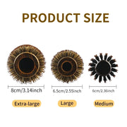 boar bristle round hair brush, view 9 - MRSLM