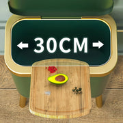 golden high-foot trash can, view 10 - MRSLM