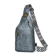 retro men's messenger bag, view 3 - MRSLM