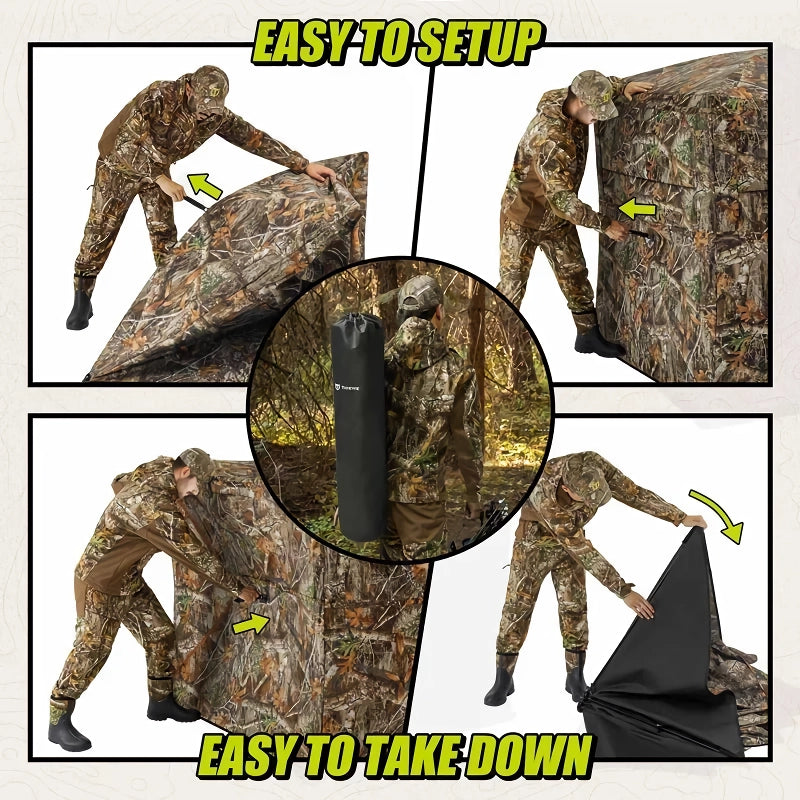 Lightweight camouflage camping tent, view 7 - MRSLM