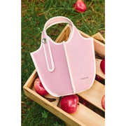 denim bucket crossbody bag, view 8 - MRSLM