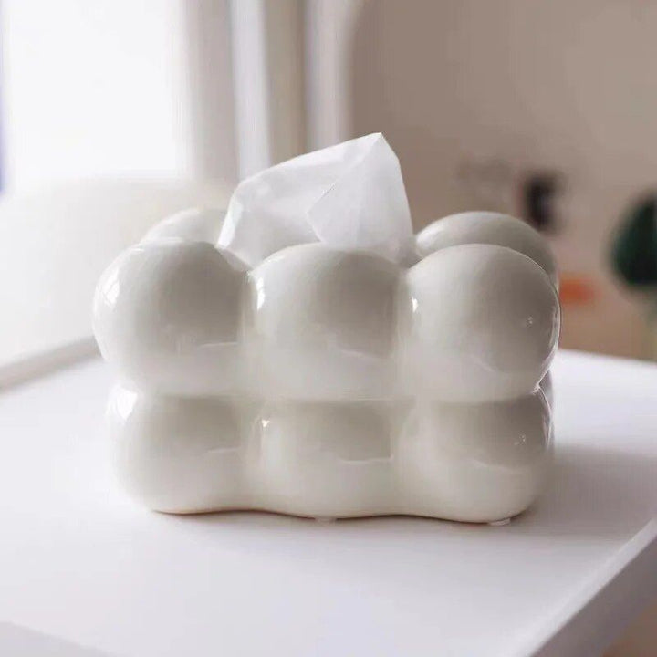 Elegant Porcelain Tissue Box – Modern Home Décor for Living Room and Bedroom