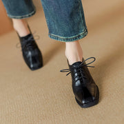 genuine leather lace-up oxford shoes, view 6 - MRSLM
