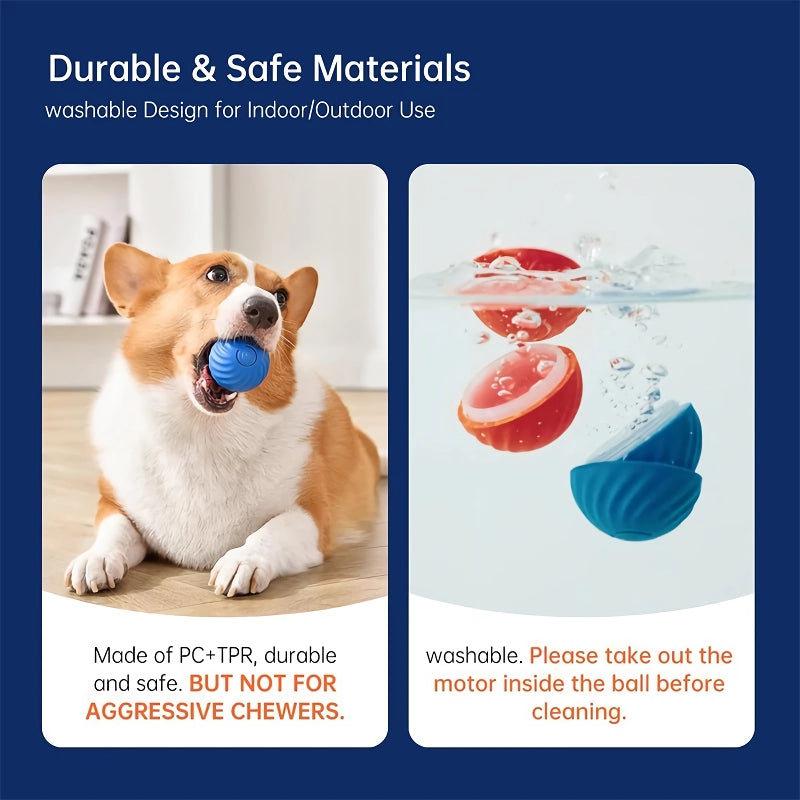 smart interactive dog toy ball, view 5 - MRSLM