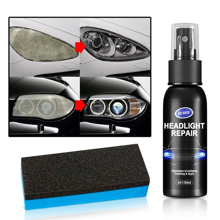 Car Headlight Restoration & Polishing Fluid Kit
