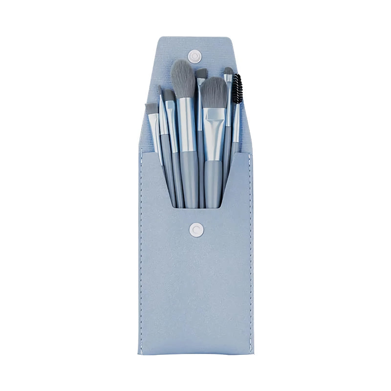 8pcs mini makeup brush set, view 4 - MRSLM