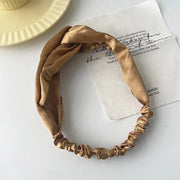 satin cross top knot headband, view 8 - MRSLM
