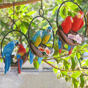 cute resin parrot with ring - MRSLM
