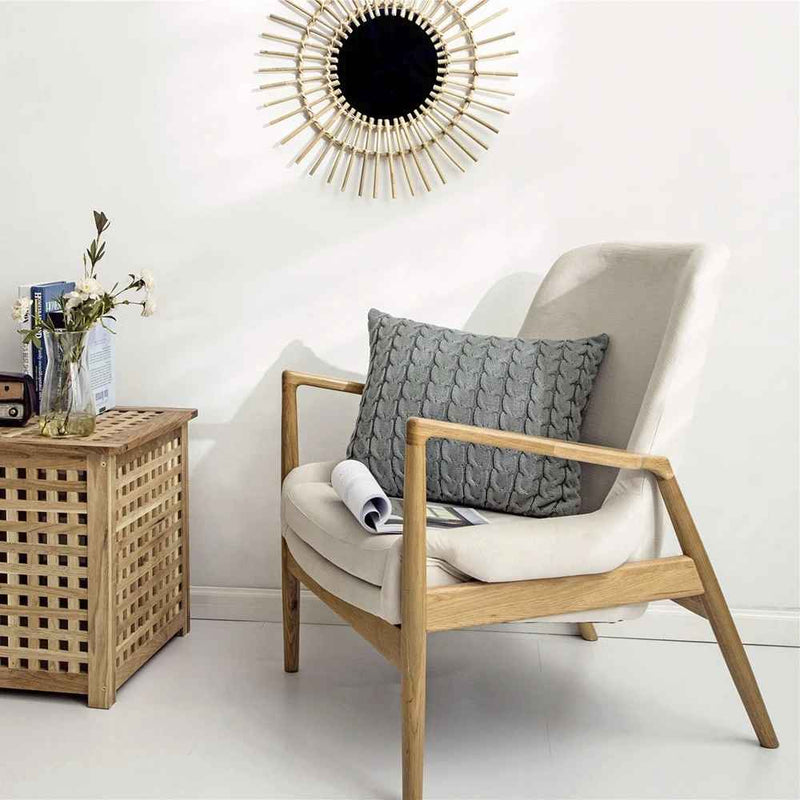 acrylic knitted double twist throw pillow cover, view 9 - MRSLM