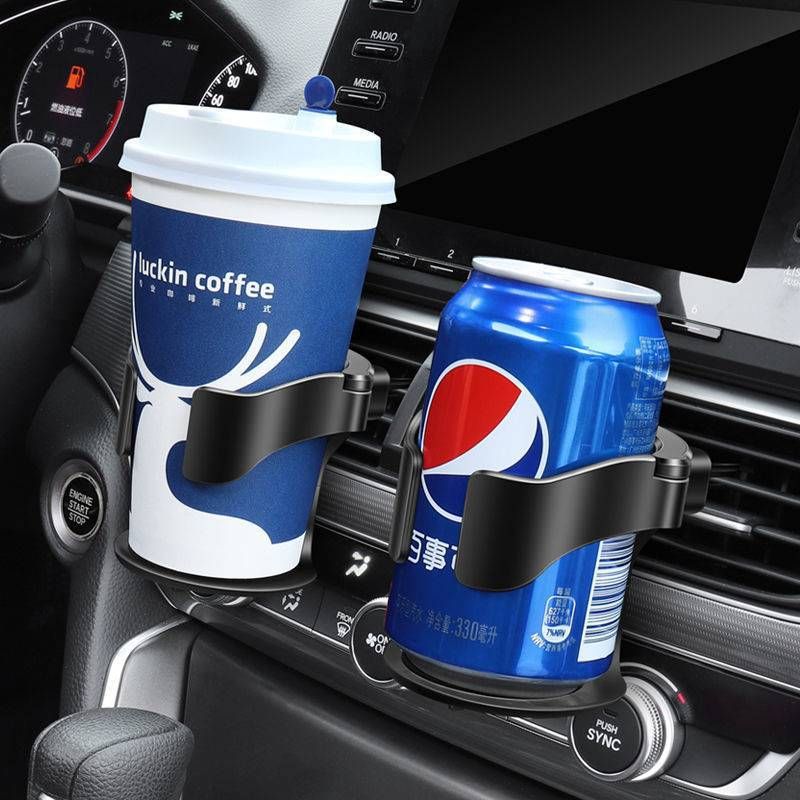 Universal Adjustable Car Air Vent Beverage Holder with Non-Slip EVA Pads