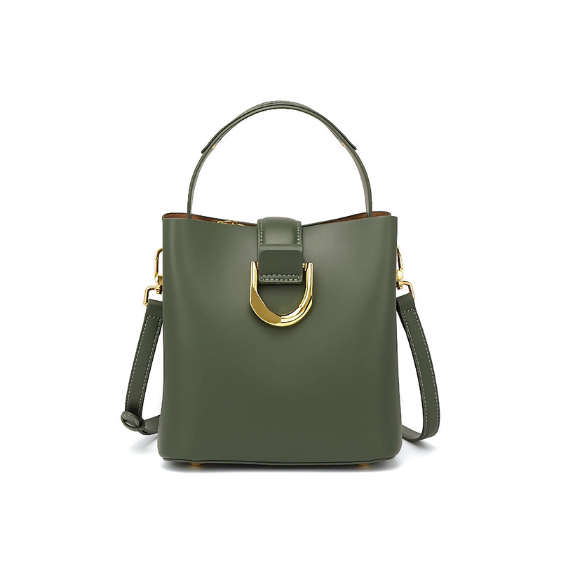 Versatile Genuine Leather Crossbody Messenger Bag