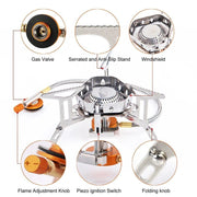 compact camping gas burner, view 9 - MRSLM