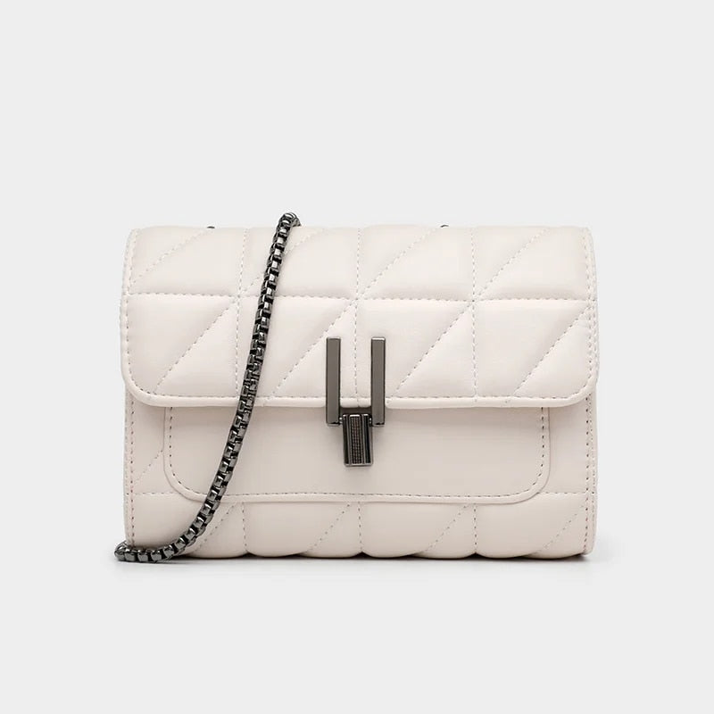 chic PU leather chain shoulder bag, view 3 - MRSLM