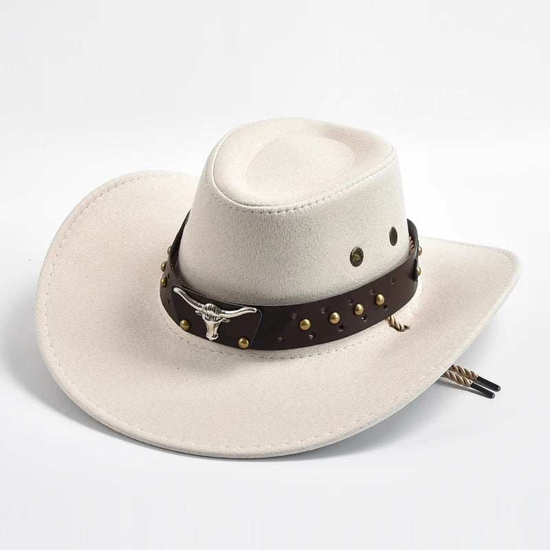 vintage western cowboy hat, view 2 - MRSLM