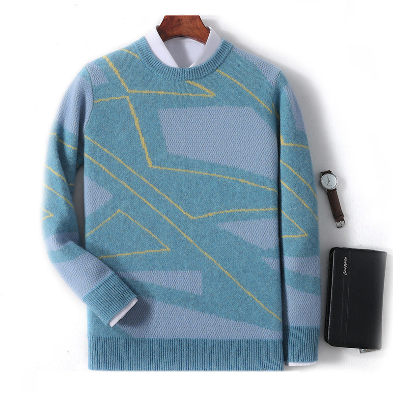 men's loose plaid sweater - MRSLM