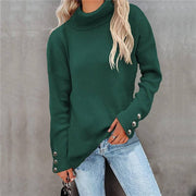 loose solid color cotton sweater, view 6 - MRSLM