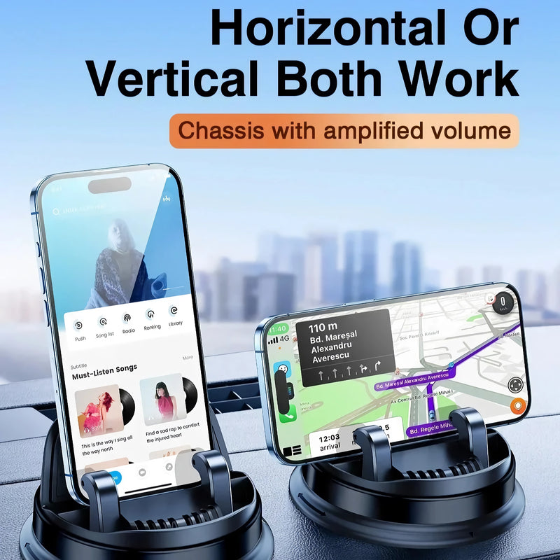 360 rotatable car phone holder with eyeglasses storage, view 5 - MRSLM