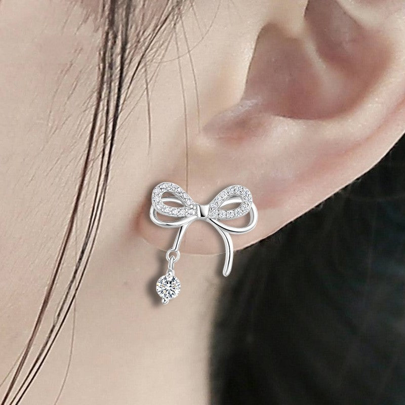 925 silver butterfly stud earrings - MRSLM