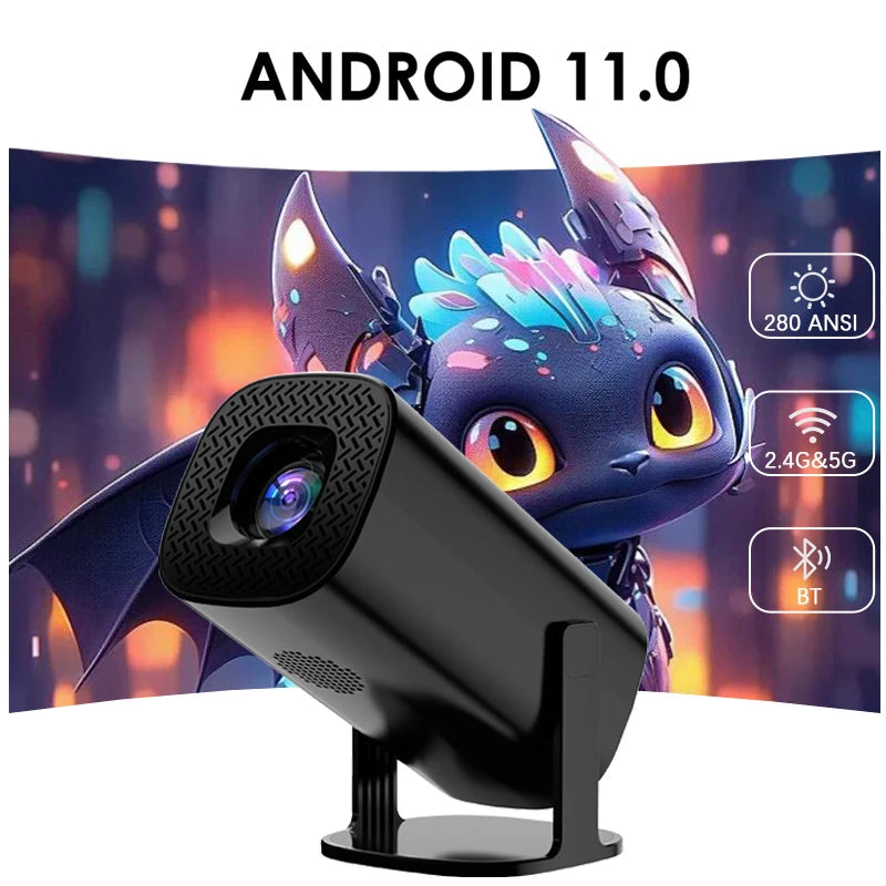 smart mini home cinema projector, view 3 - MRSLM