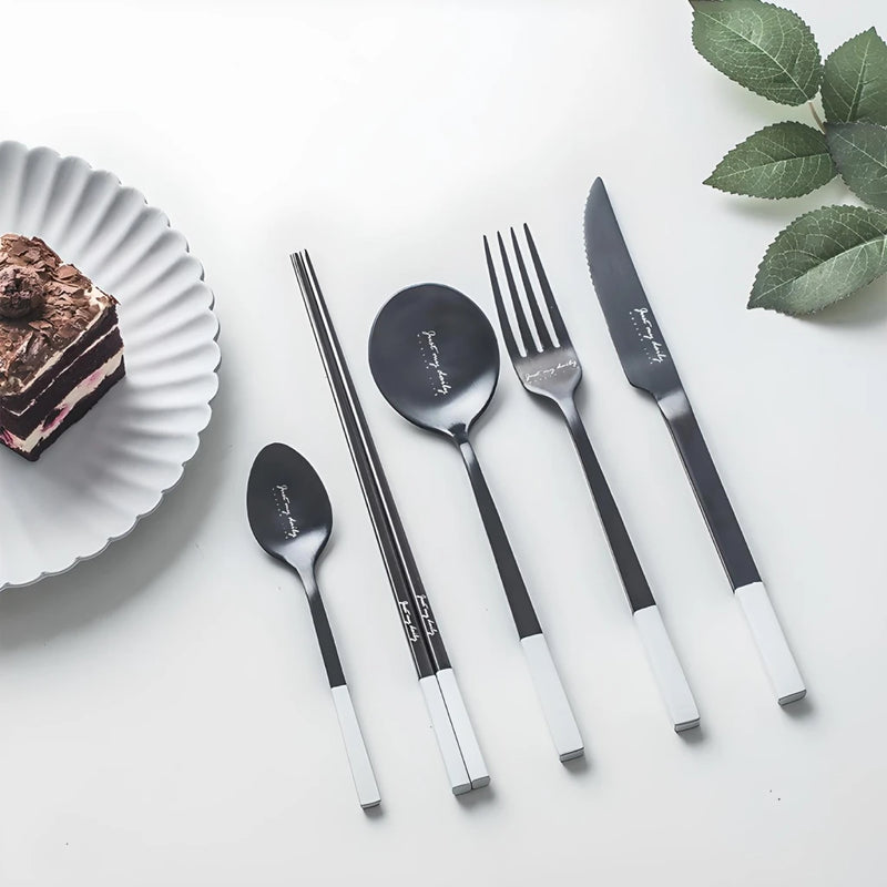 nordic stainless steel cutlery set, view 2 - MRSLM