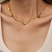 vintage y2k sun tassel necklace, view 3 - MRSLM