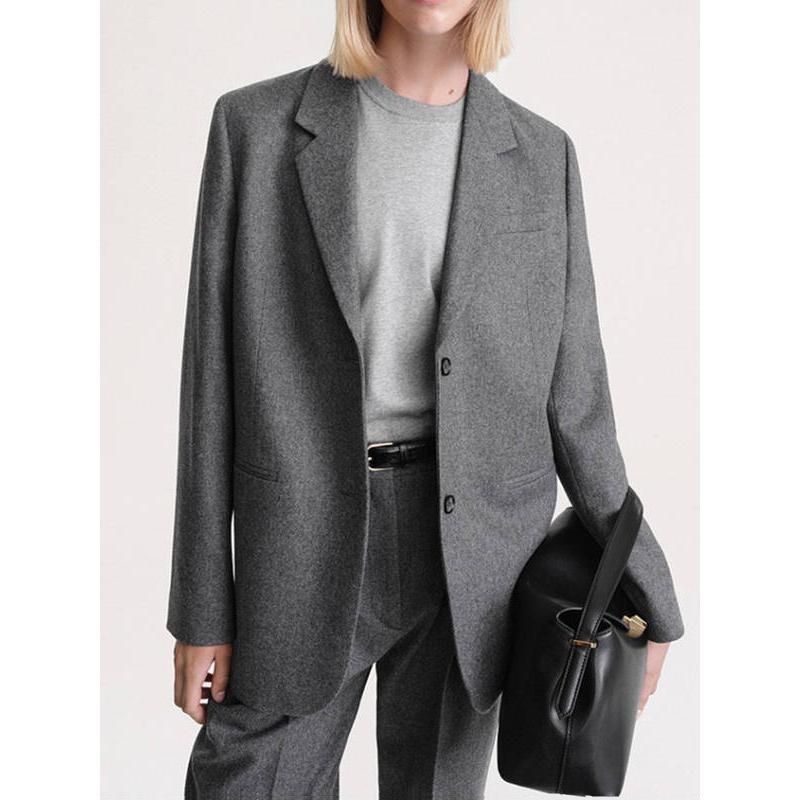 Blazer feminino elegante de lã