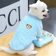 soft fleece dog and cat coat, view 9 - MRSLM
