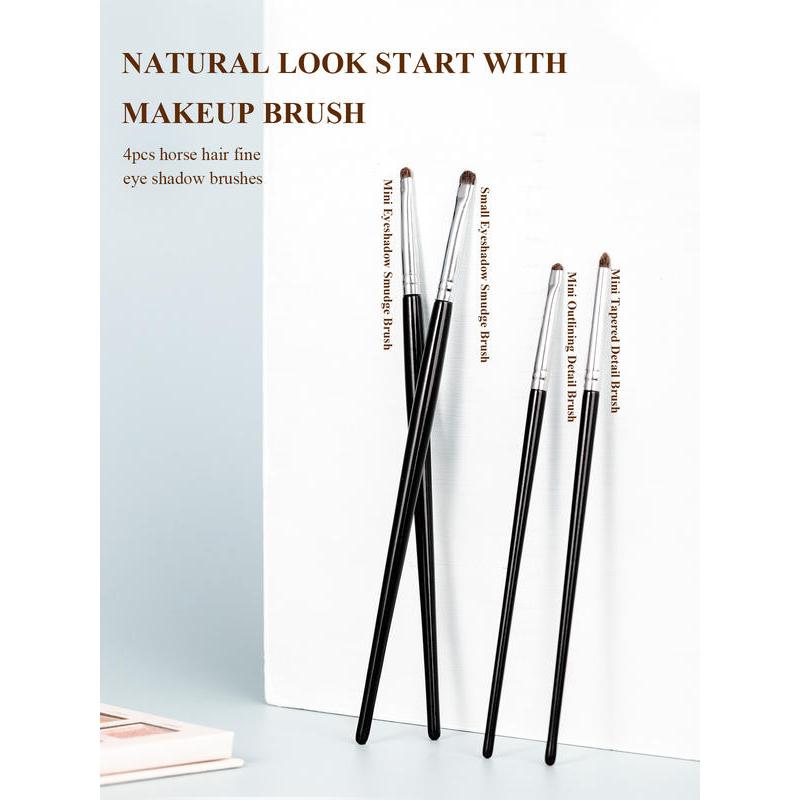 4-piece eyeliner and eyeshadow brush set, view 3 - MRSLM