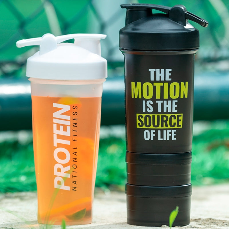 portable protein shaker bottle, view 6 - MRSLM