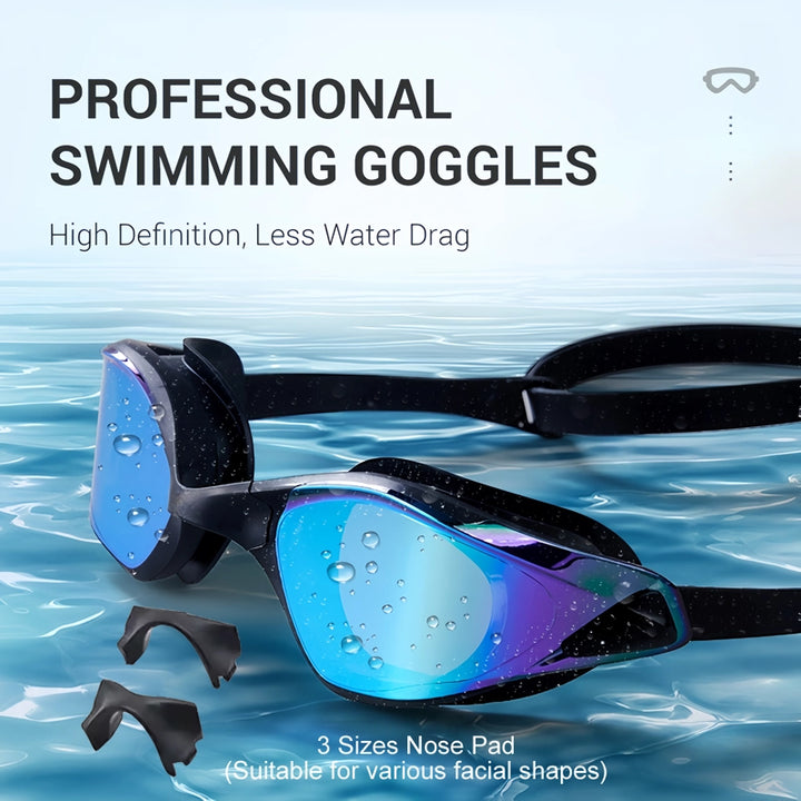 Professional Anti-Fog Racing Swimming Goggles for Men