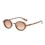 gradient oval sunglasses, view 4 - MRSLM