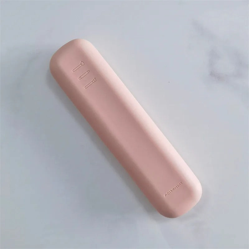 portable silicone makeup brush holder, view 3 - MRSLM