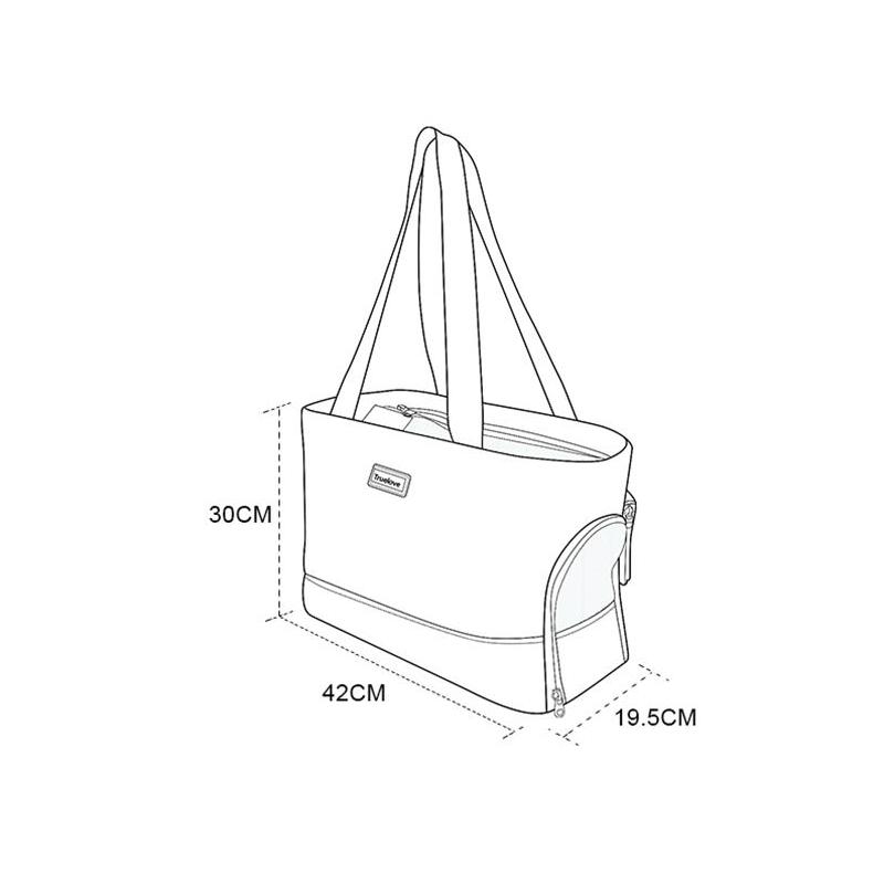 pet travel carrier bag, view 9 - MRSLM