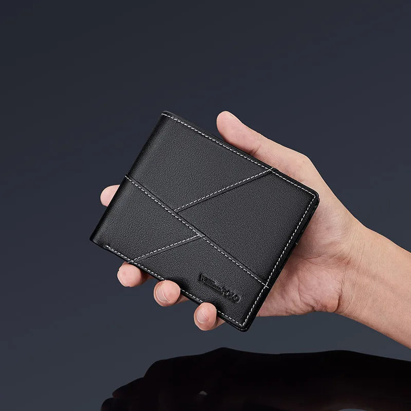 men's ultra-thin leather wallet, view 7 - MRSLM
