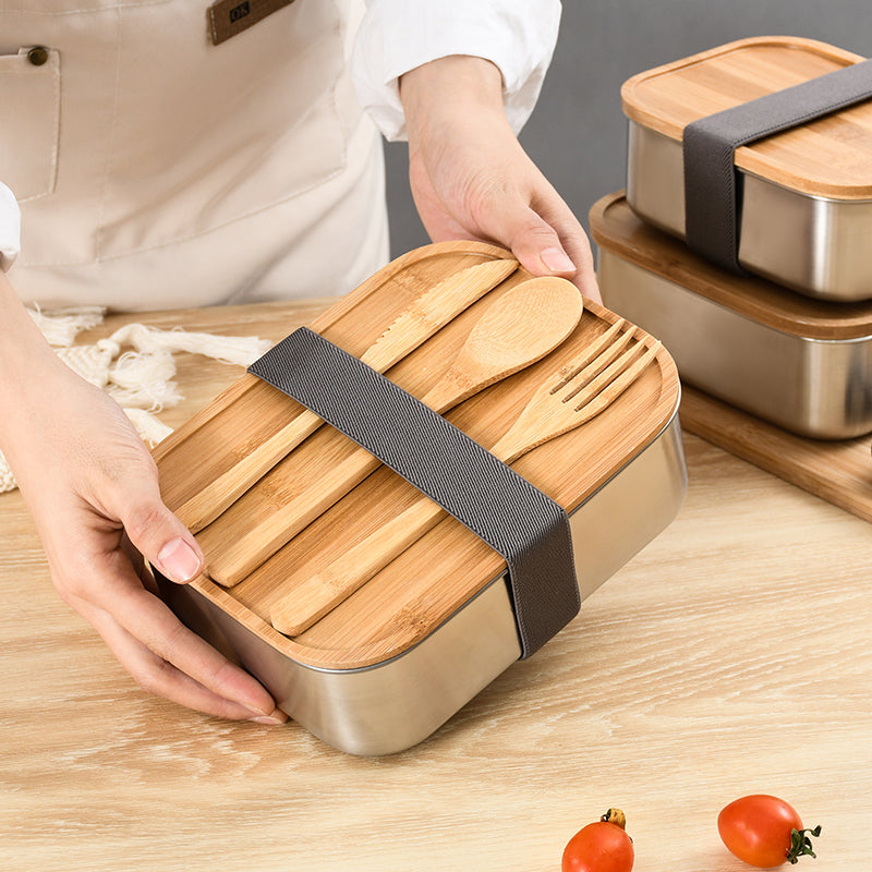 stainless steel bento box, view 5 - MRSLM