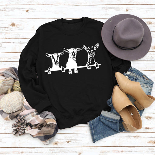cute alpaca print crew neck sweatshirt, view 13 - MRSLM