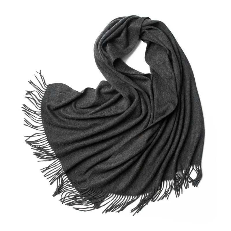 Cachecol de inverno em cashmere