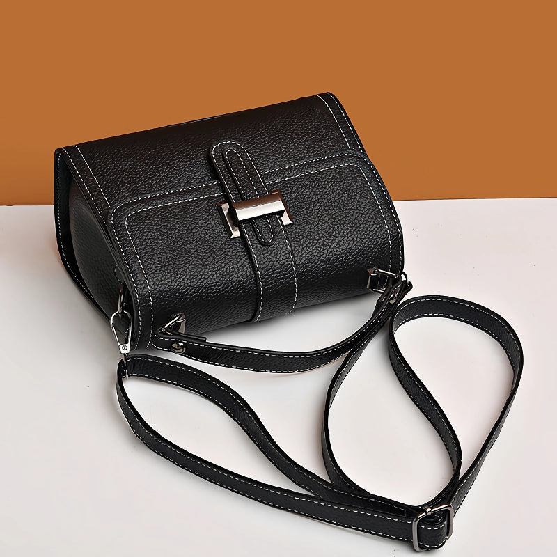 leather crossbody shoulder bag, view 9 - MRSLM