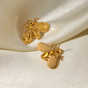 bee earrings, view 5 - MRSLM