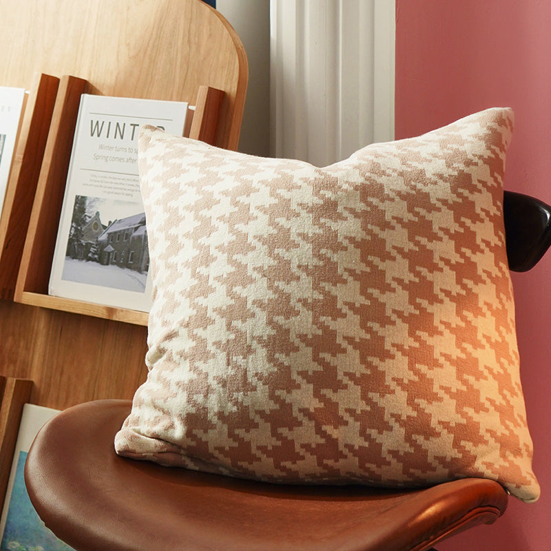 classic houndstooth throw pillow cover, view 2 - MRSLM