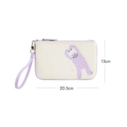 split leather clutch bag, view 8 - MRSLM
