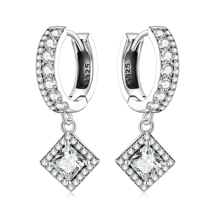 Exquisite Sparkling Zircon Earrings For Women